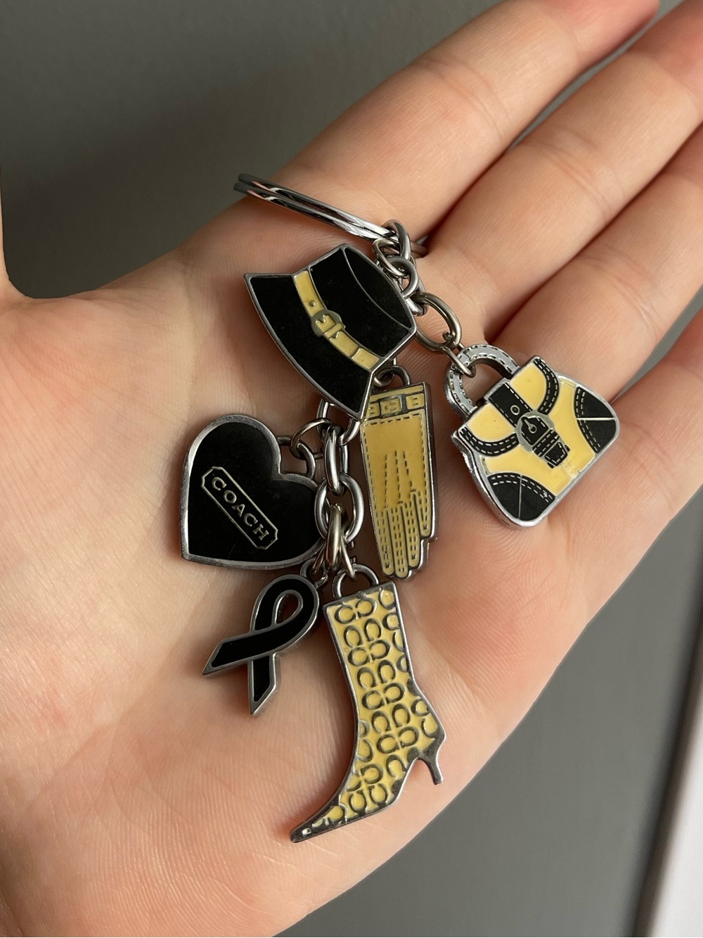 32. Vintage coach keychain